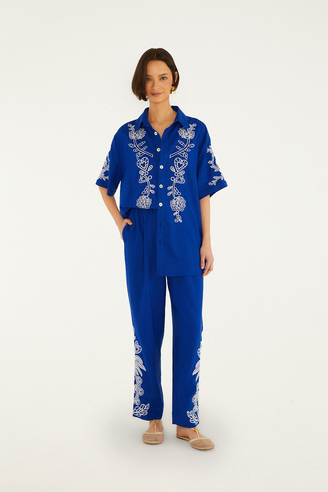 DIFFUSELY_Blue Pantalon Homme - Blue