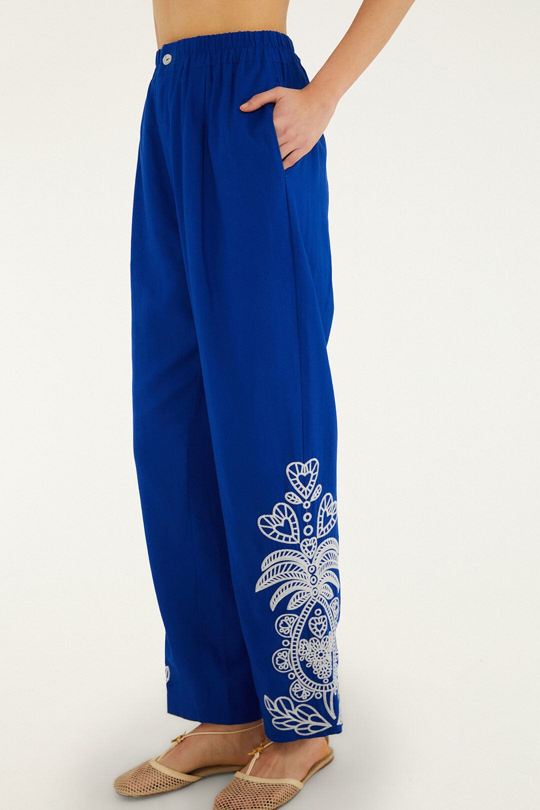 Blue Pantalon Homme - Blue