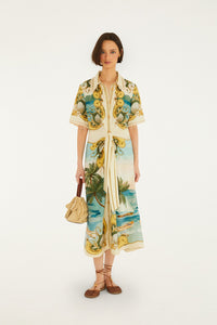 Royal Sea Multicolor Robe midi - Royal Sea Multicolor