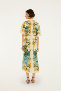 Royal Sea Multicolor Robe midi - Royal Sea Multicolor