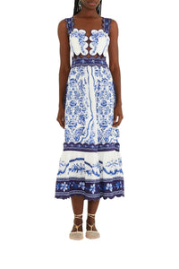 NEW_DIFFUSELY_Garden Off White Robe midi - Garden Off White