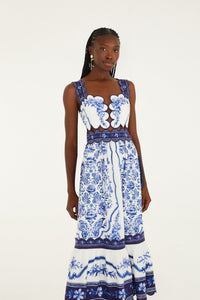 Garden Off White Robe midi - Garden Off White