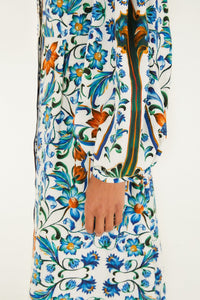 Flora Tile Off White Robe longue - Flora Tile Off White