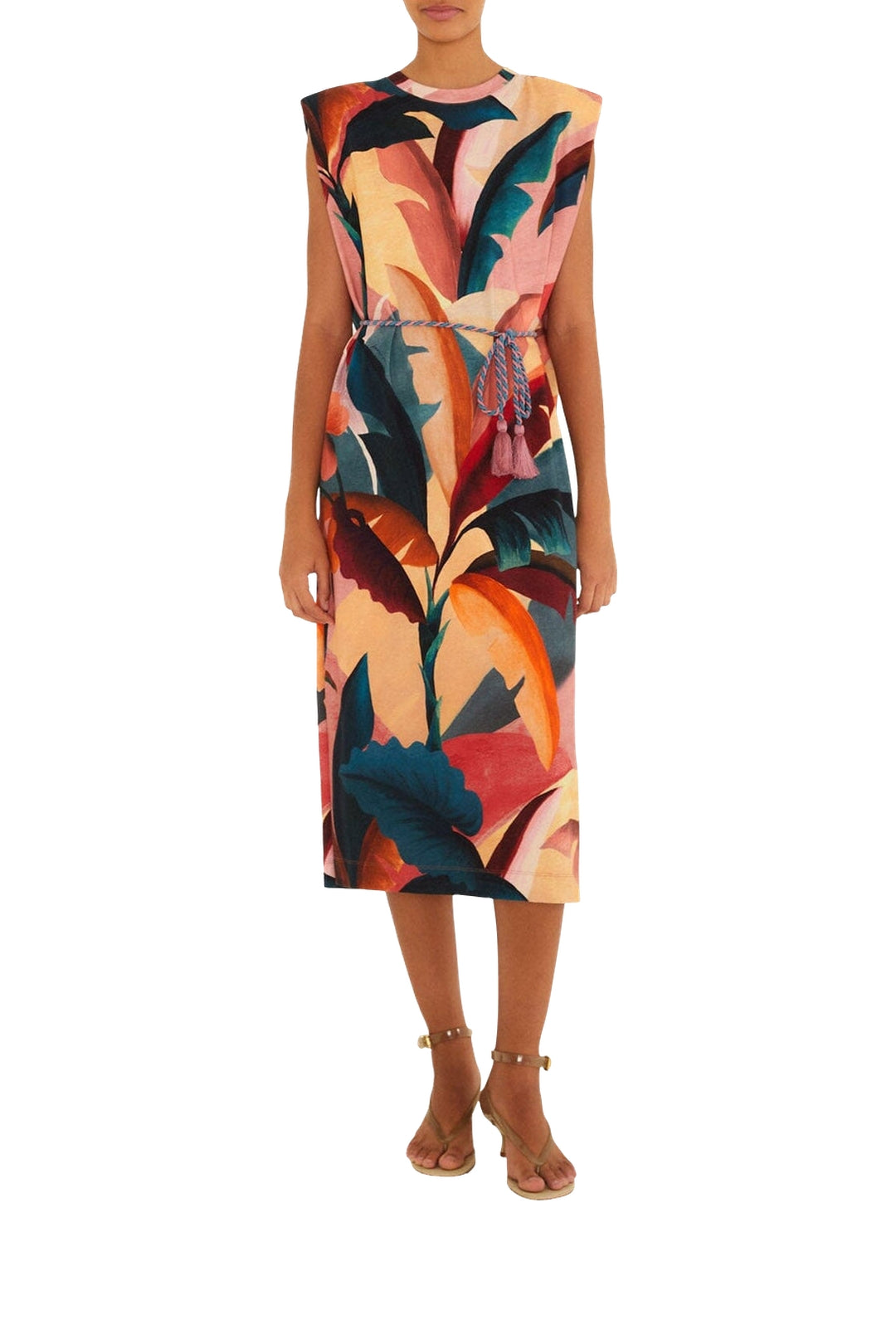 DIFFUSELY_forest Multicolor Robe midi - forest Multicolor