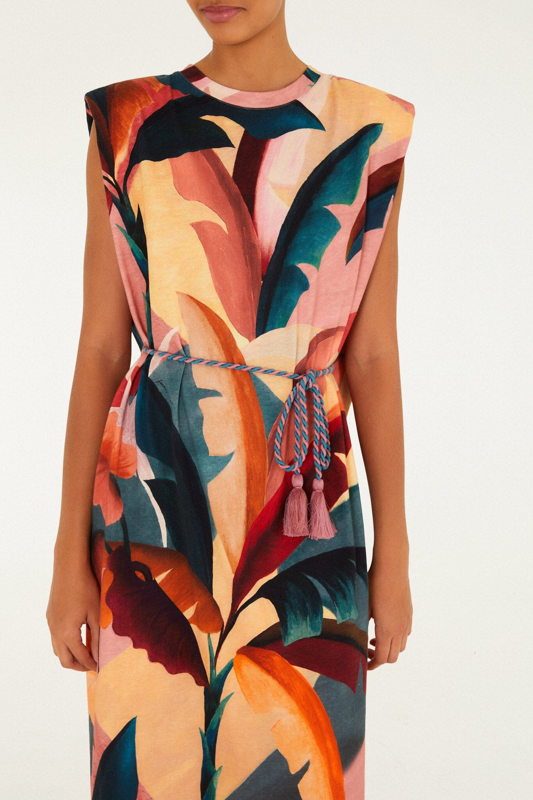 DIFFUSELY_forest Multicolor Robe midi - forest Multicolor