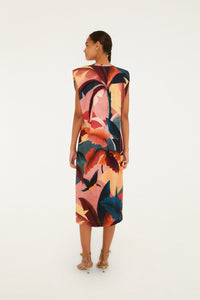 forest Multicolor Robe midi - forest Multicolor