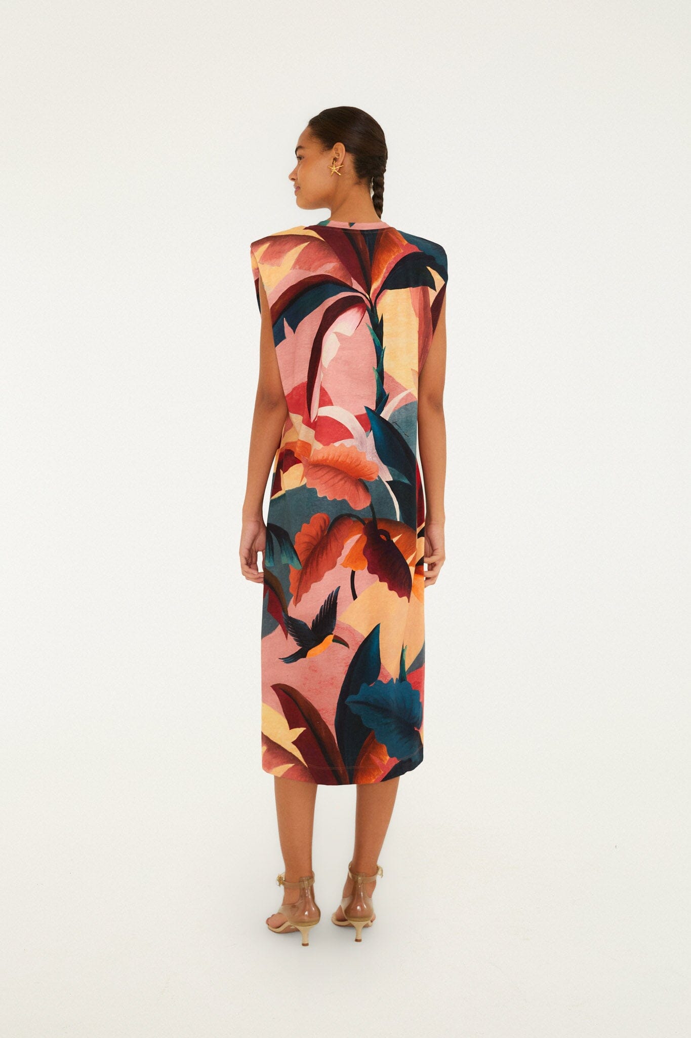 forest Multicolor Robe midi - forest Multicolor