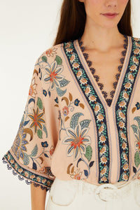 Floral Delhi Light Pink Body - Floral Delhi Light Pink