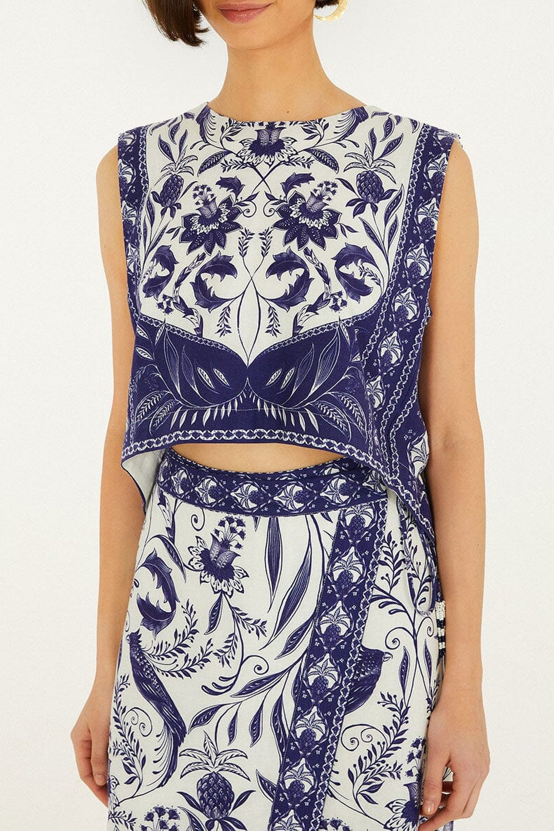 Blouse Nina en coton - Blanc