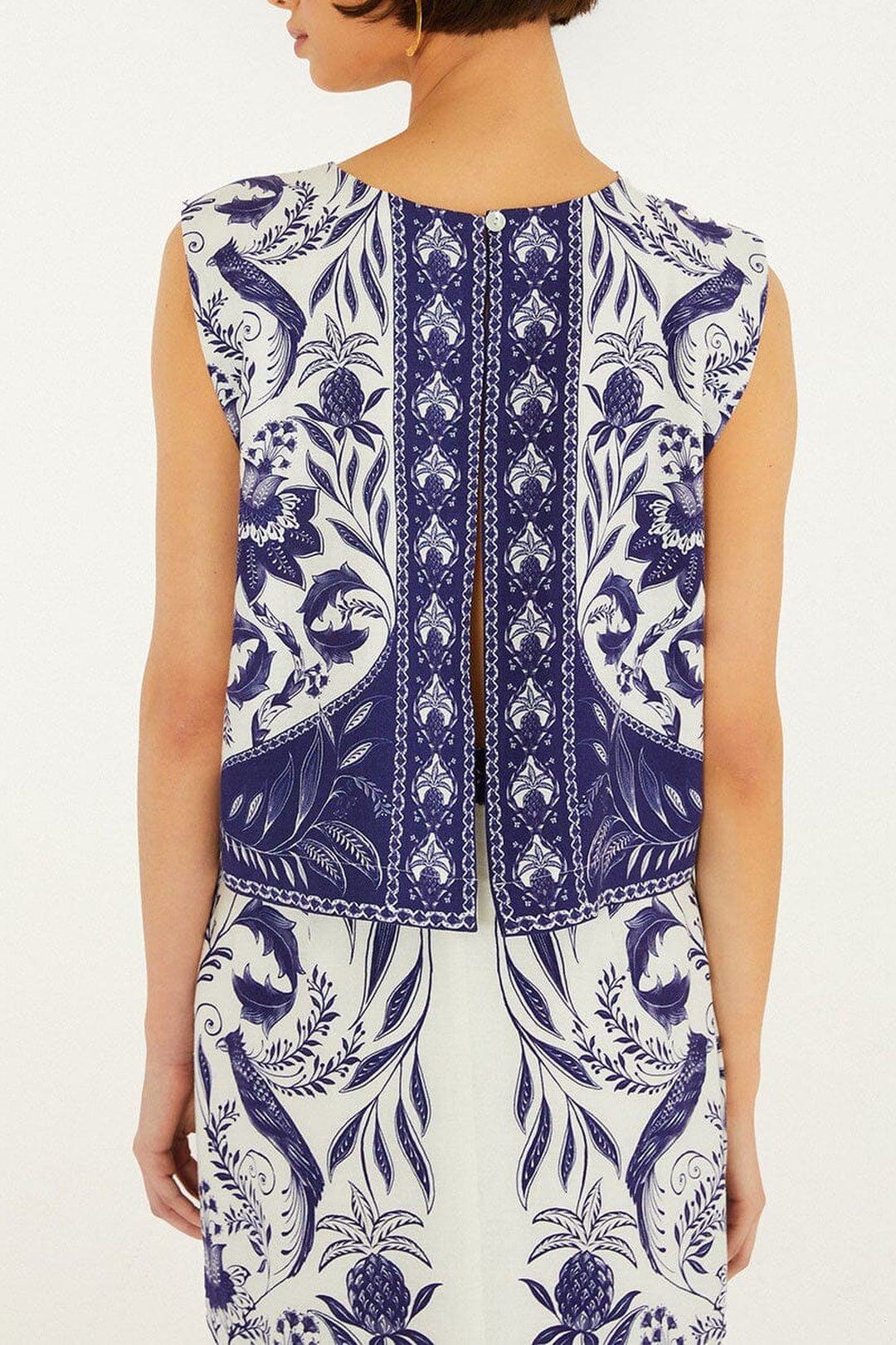 Blouse Nina en coton - Blanc
