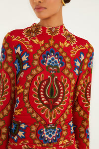 BADVIEW_NEW_Folk Red Robe courte - Folk Red