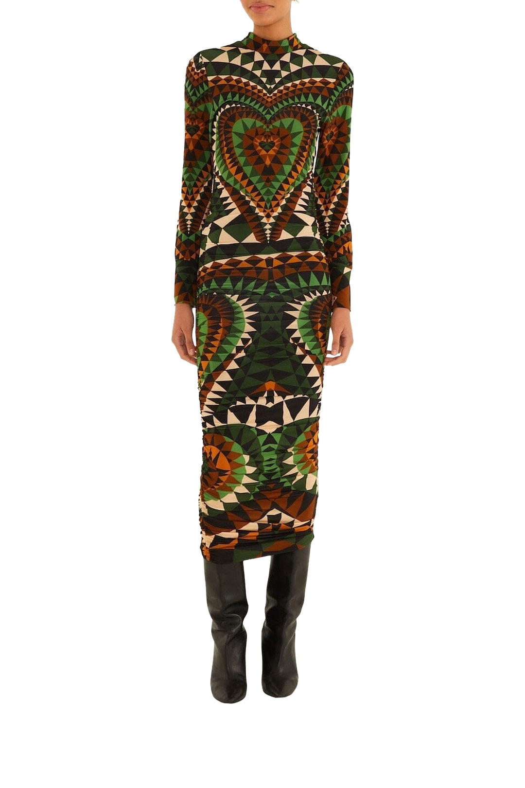 NEW_DIFFUSELY_Deco Green Robe midi - Deco Green