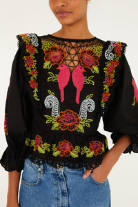 Black Blouse - Black