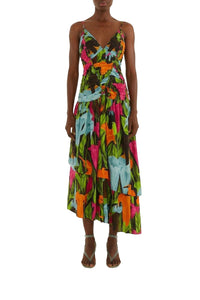 Mujeres Y Flores Midi Dress - Black