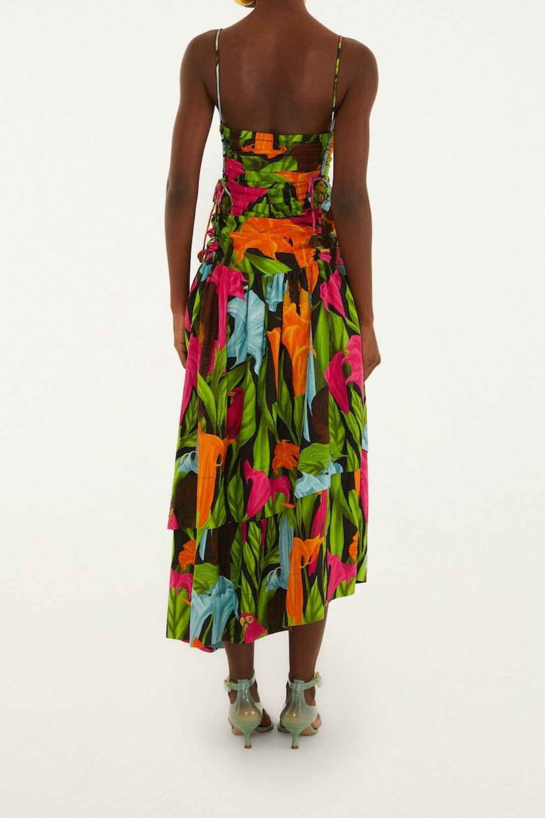 Mujeres Y Flores Midi Dress - Black