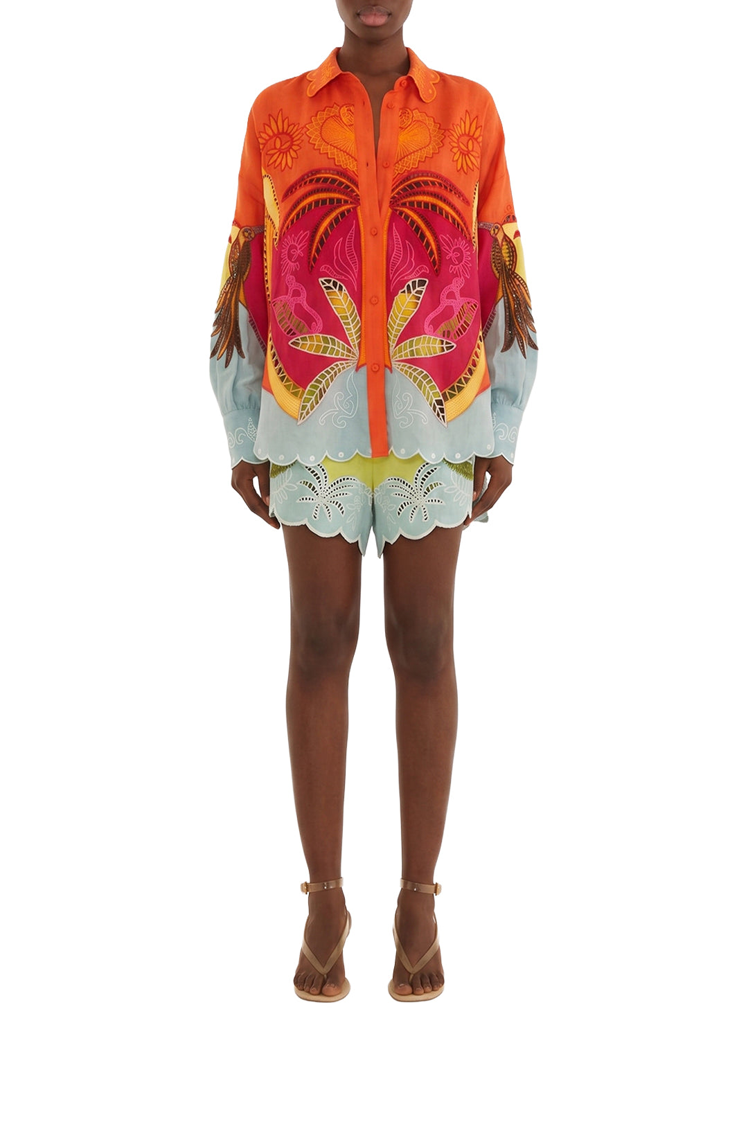 Chemise Usiacuri en lin - Multicolore