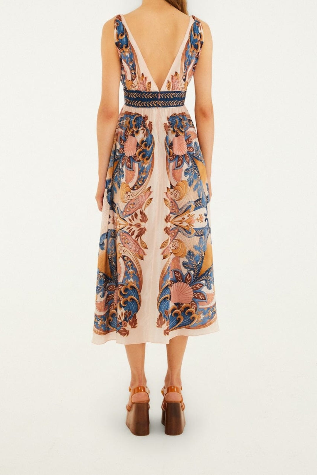 Garden Midi Dress - Pink