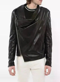 Veste en cuir - Noir