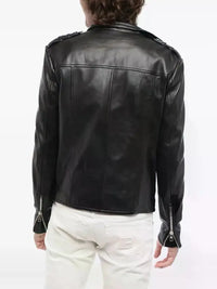 Veste en cuir - Noir
