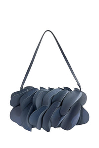 Sac Flower sculptural en cuir - Rose