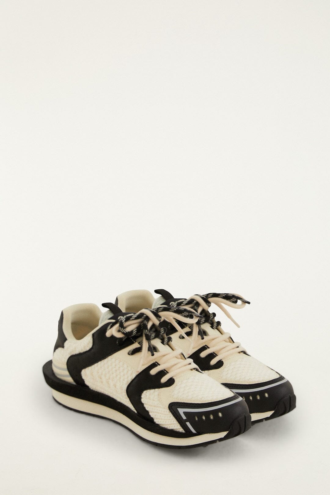 Black And Ivory Sneakers - Black And Ivory