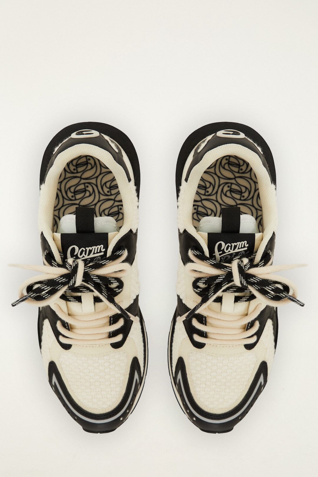 Black And Ivory Sneakers - Black And Ivory