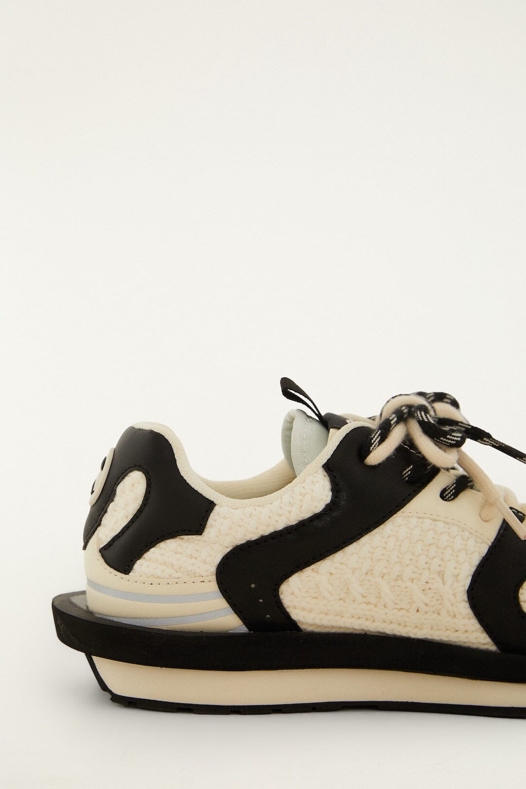 Black And Ivory Sneakers - Black And Ivory