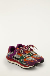 Sneakers basses à lactes - Multicolore