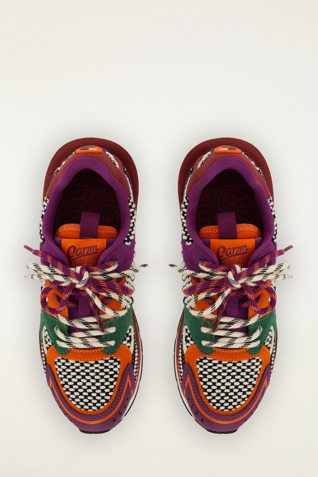 Sneakers basses à lactes - Multicolore