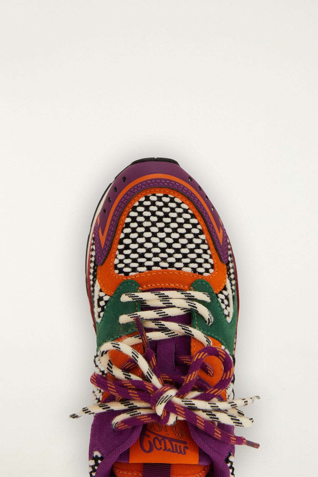 Sneakers basses à lactes - Multicolore