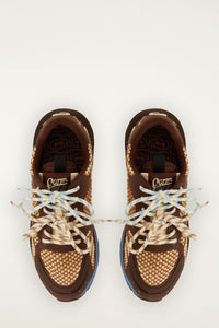 Walnut And Blue Sneakers - Walnut And Blue