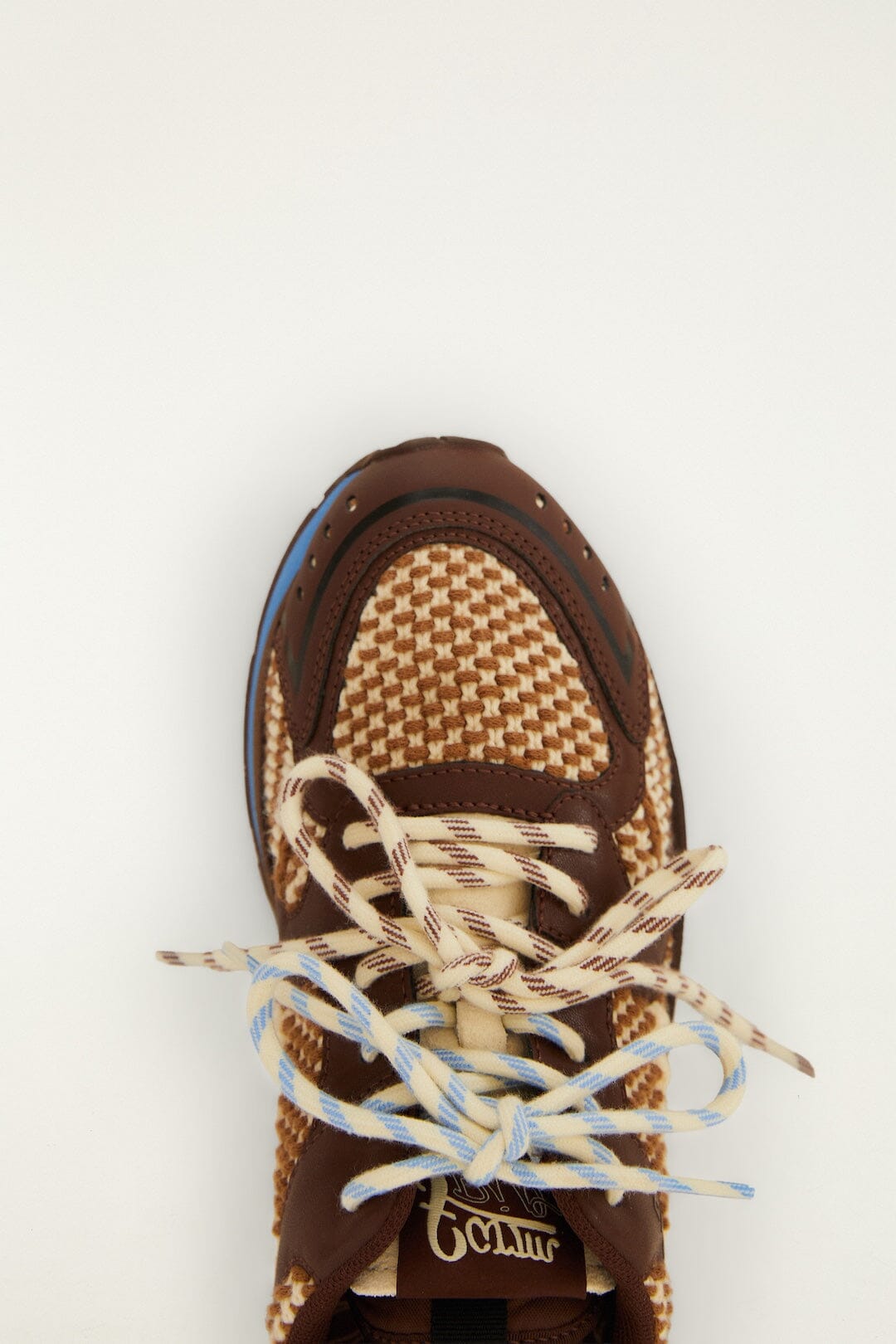 Walnut And Blue Sneakers - Walnut And Blue
