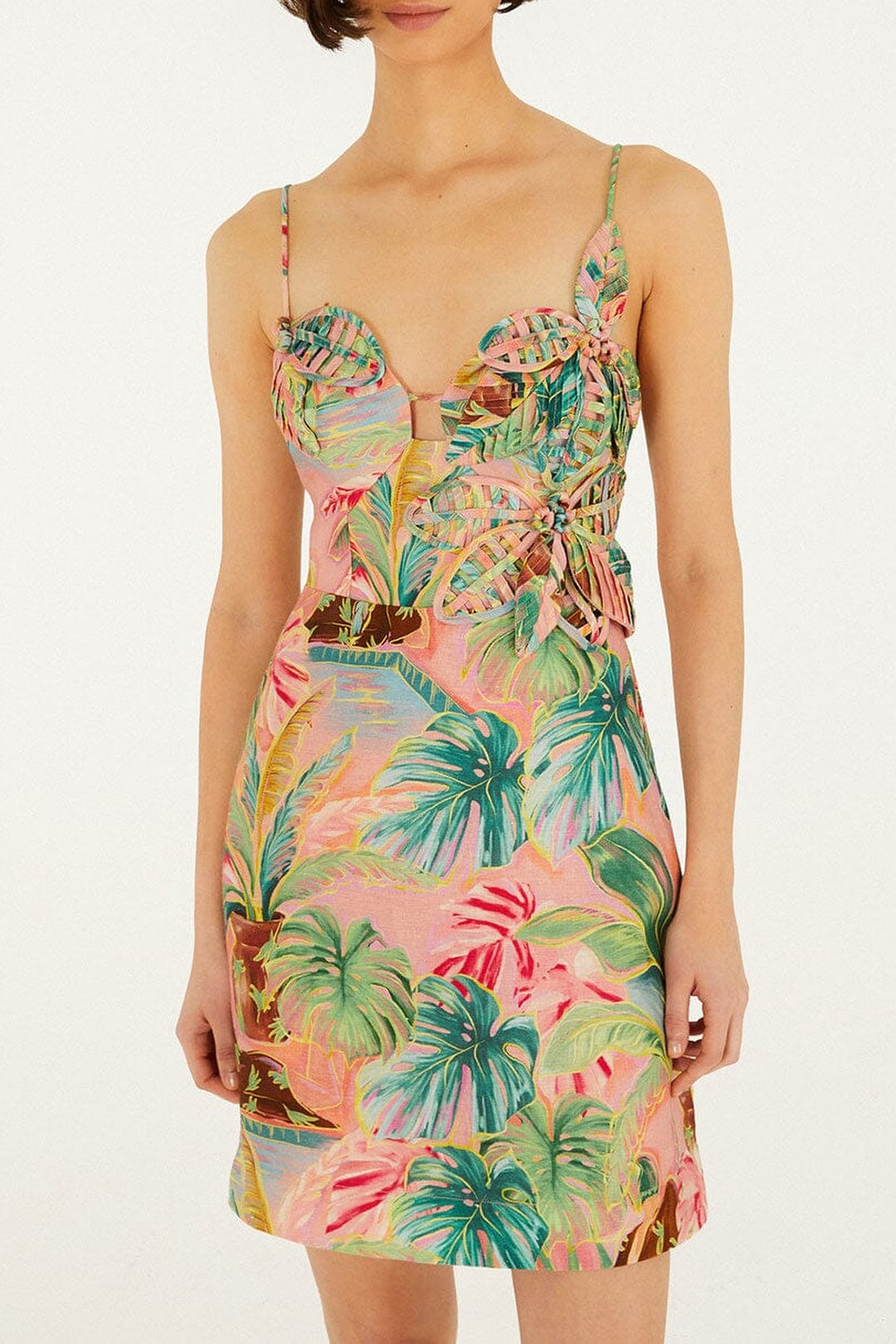 Robe courte Pool Time - Rose