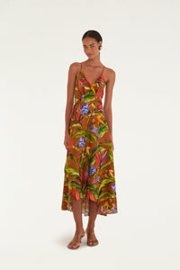 Florart Brown Robe midi - Florart Brown