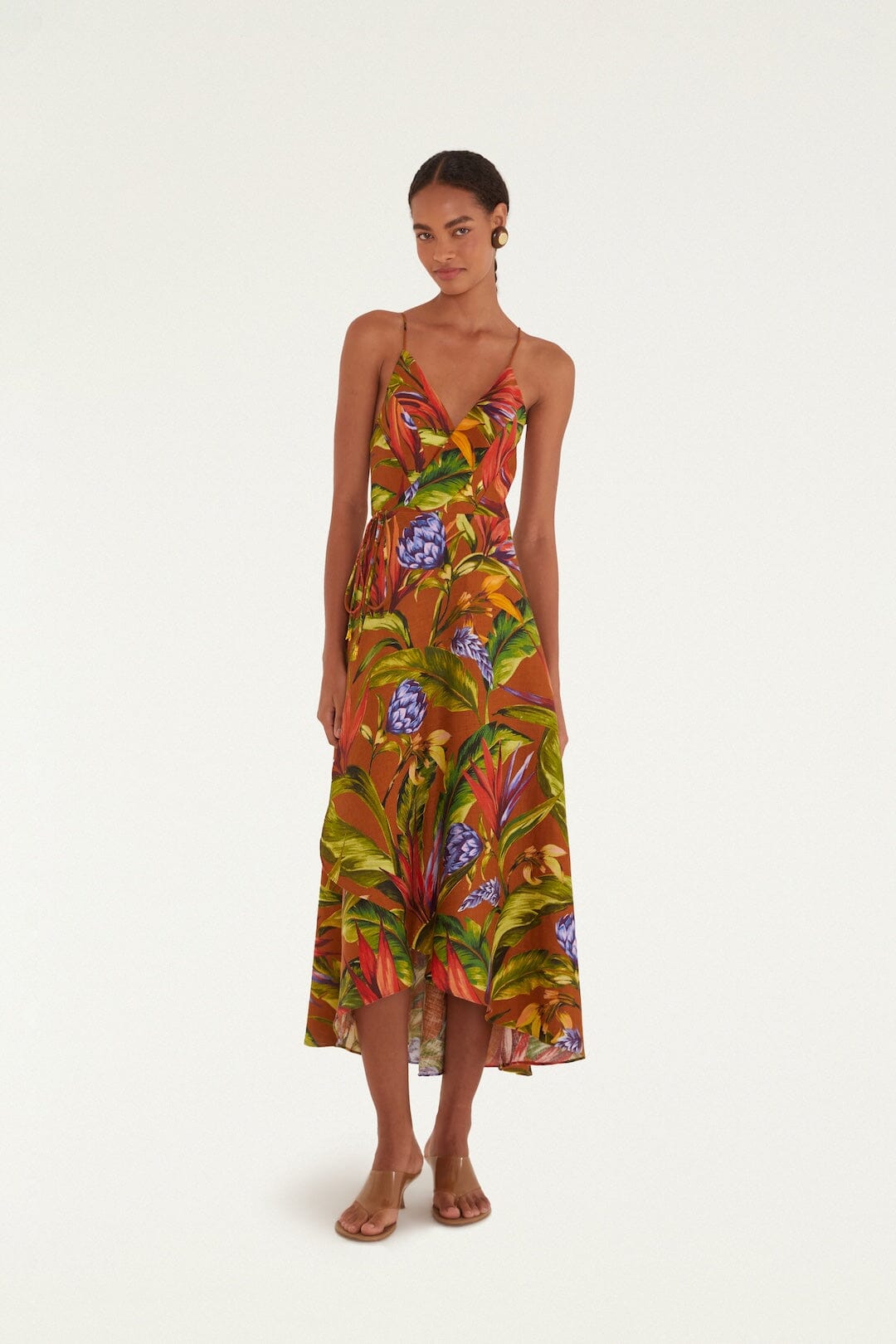 Florart Brown Robe midi - Florart Brown