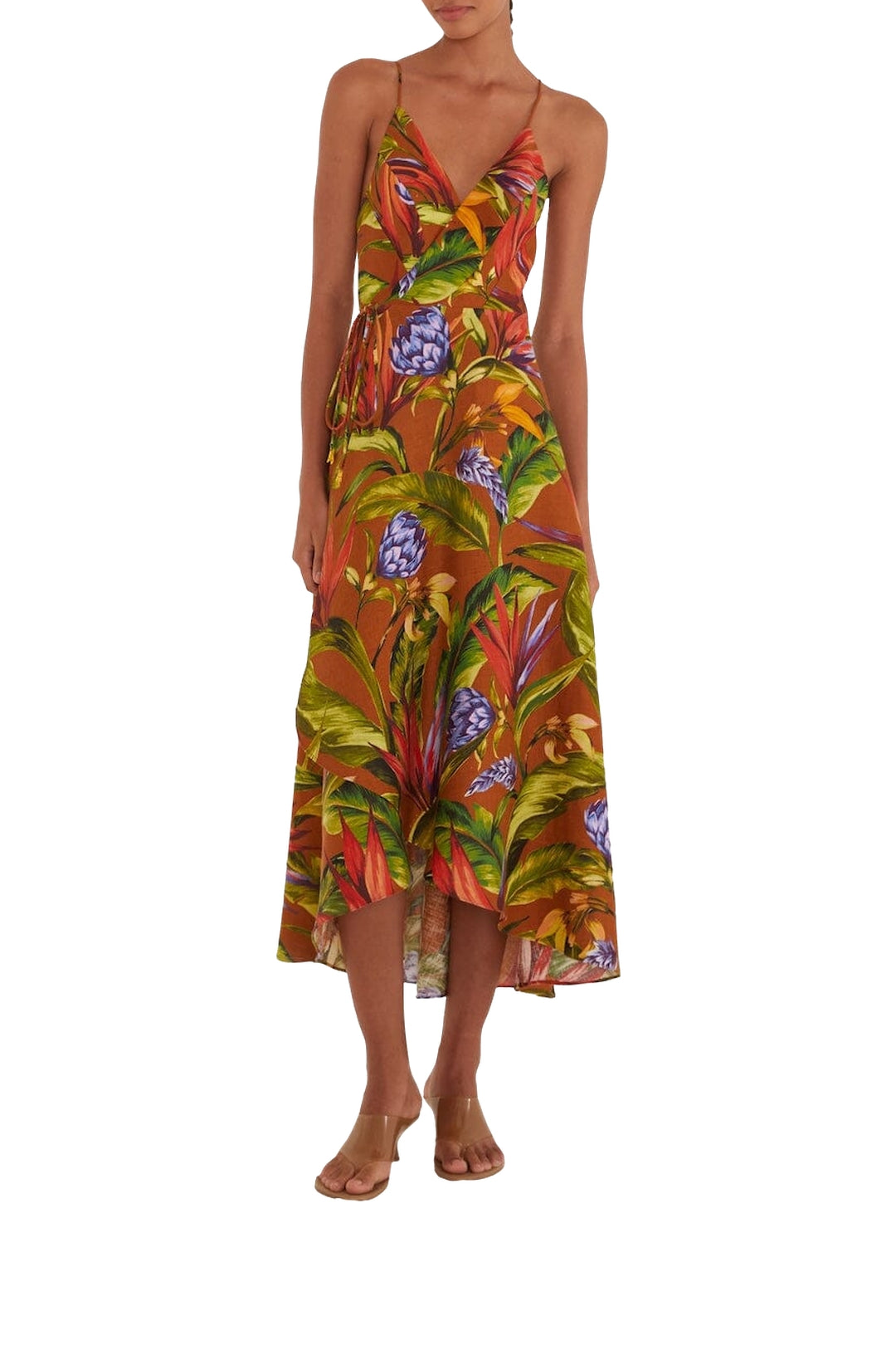 NEW_DIFFUSELY_Florart Brown Robe midi - Florart Brown