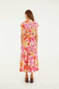 Artsy Flora Off White Robe longue - Artsy Flora Off White