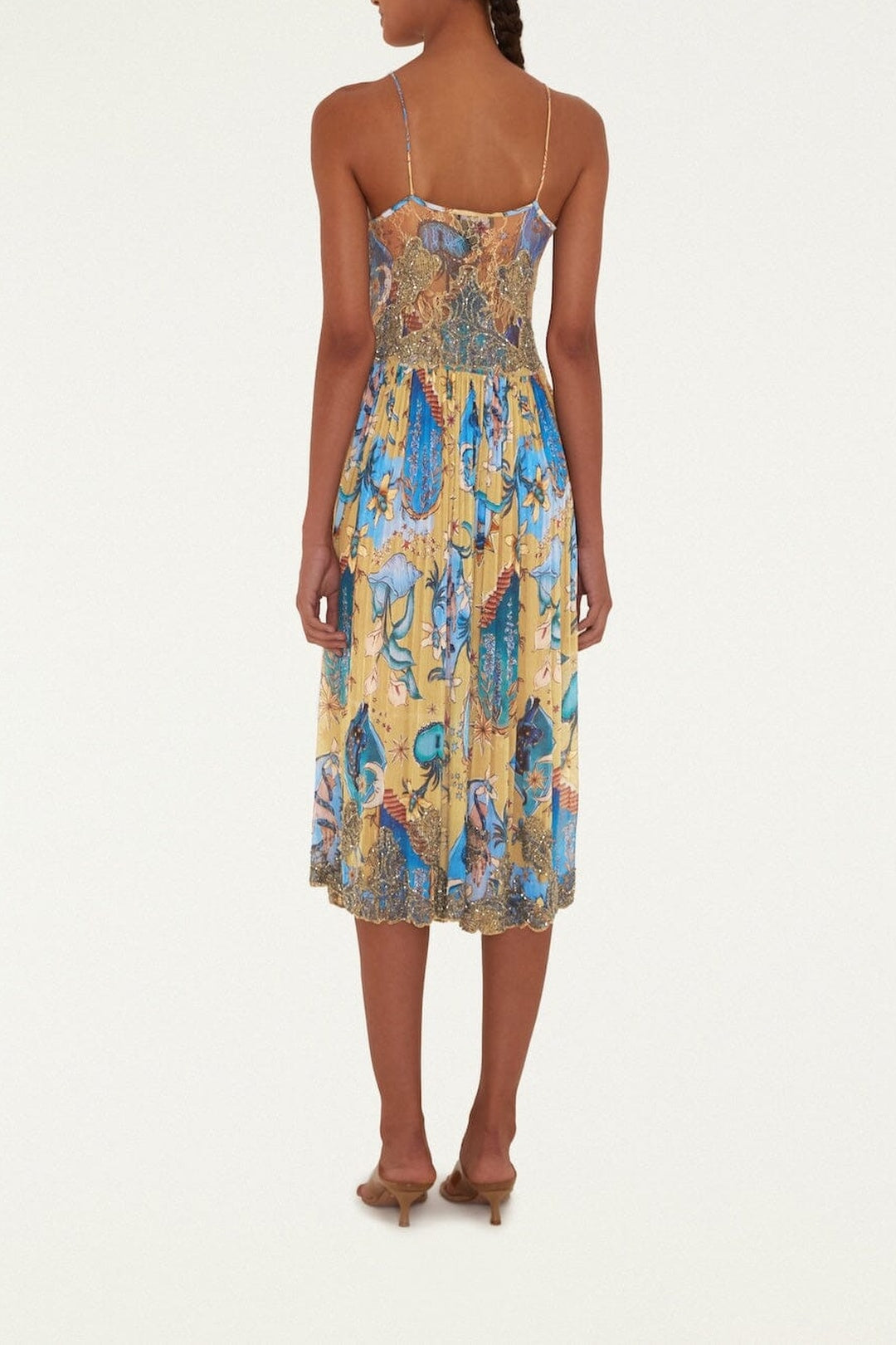 Mystical midi dress - Beige