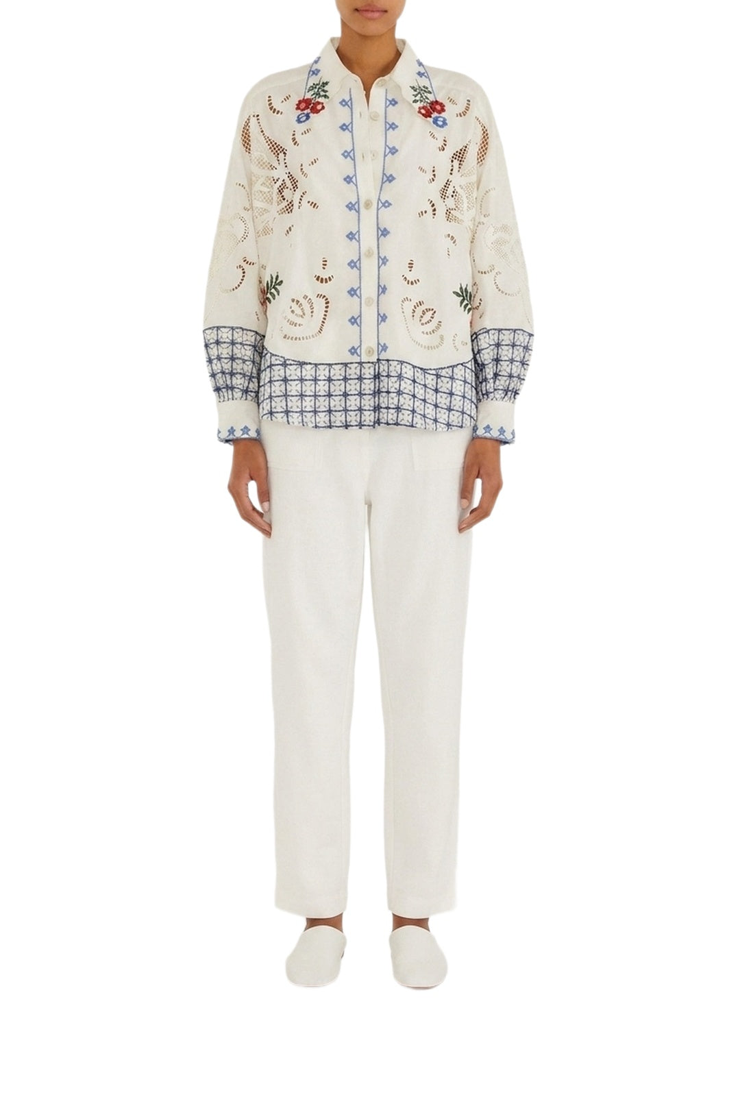 NEW_FELIX_JAMBES_Off White Top manches longues - Off White