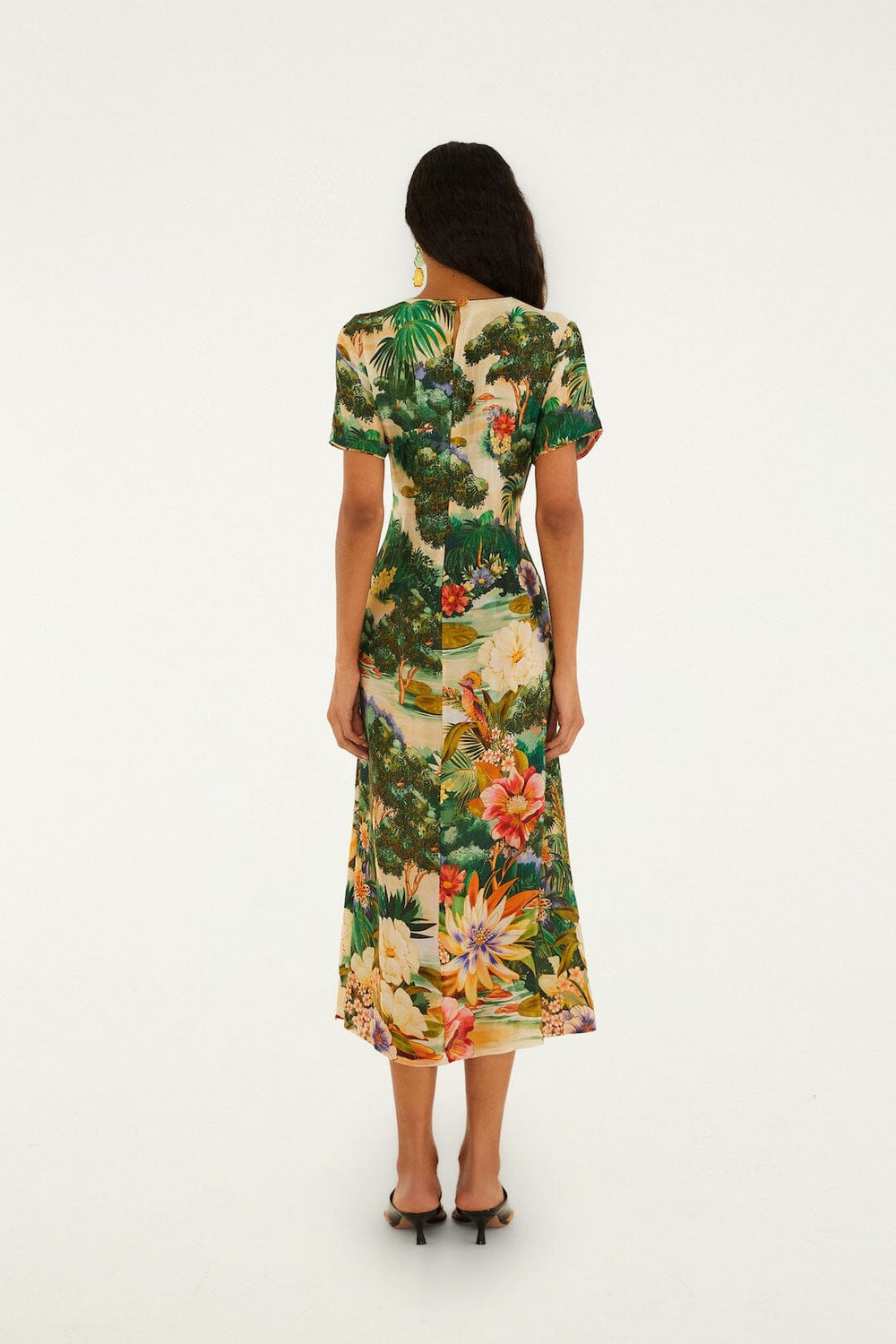 DIFFUSELY_Oriental Garden Multicolor Robe longue - Oriental Garden Multicolor