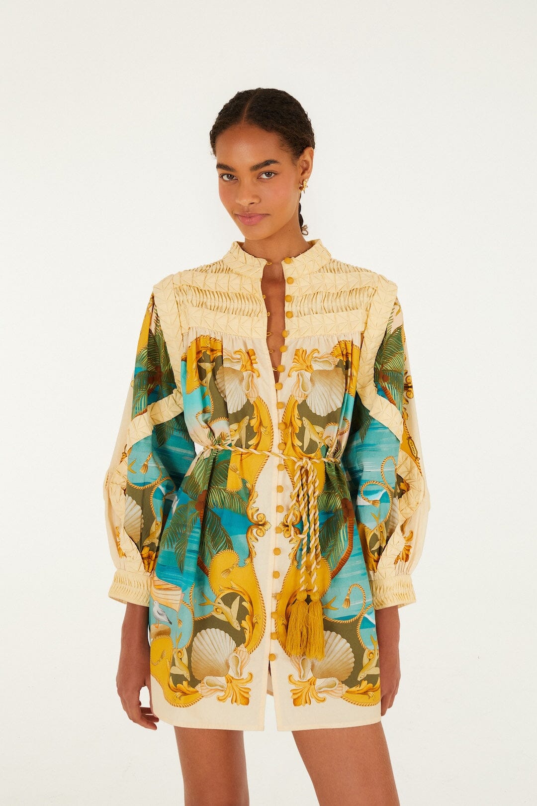 DIFFUSELY_Royal Sea Multicolor Robe courte - Royal Sea Multicolor