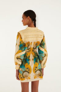 DIFFUSELY_Royal Sea Multicolor Robe courte - Royal Sea Multicolor