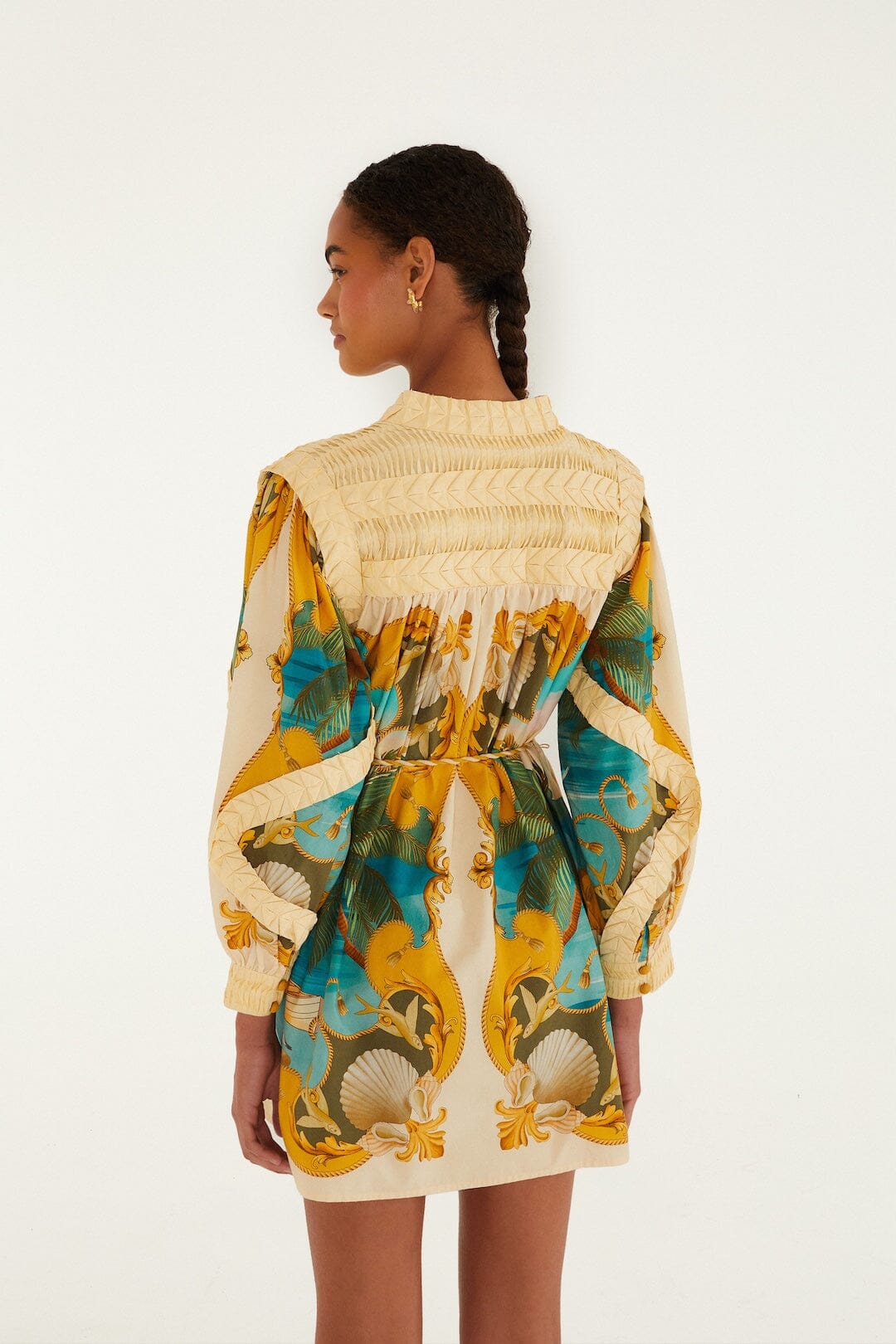 DIFFUSELY_Royal Sea Multicolor Robe courte - Royal Sea Multicolor