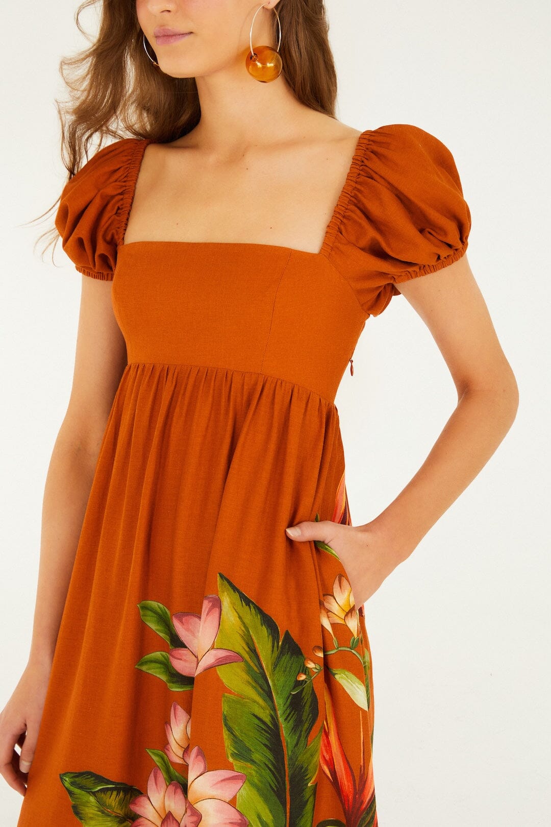 Hilo Arrangment Sand Robe midi - Hilo Arrangment Sand