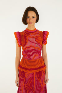 Pink And Orange Maille - Pink And Orange