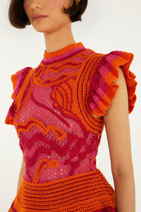 Pink And Orange Maille - Pink And Orange