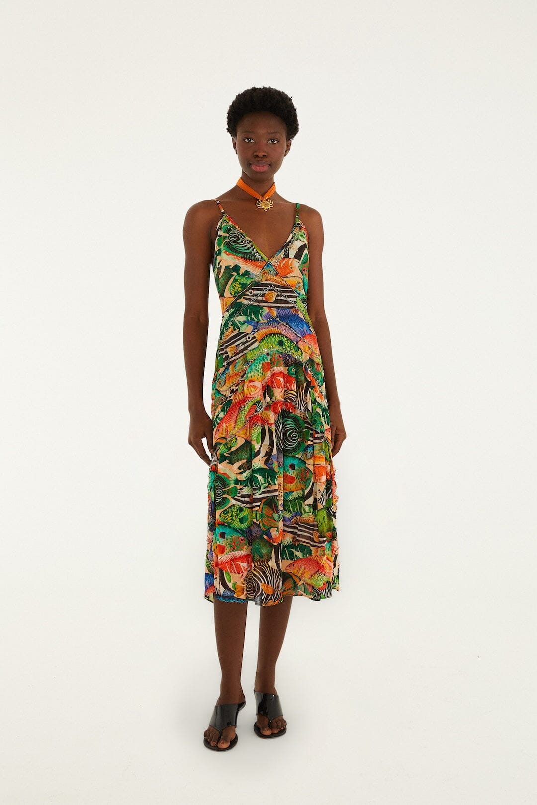 Fish Sea Multicolor Robe longue - Fish Sea Multicolor