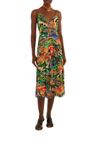 NEW_DIFFUSELY_Fish Sea Multicolor Robe longue - Fish Sea Multicolor