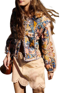 FELIX_JAMBES_Sea Garden Scarf Soft Pink Veste - Sea Garden Scarf Soft Pink