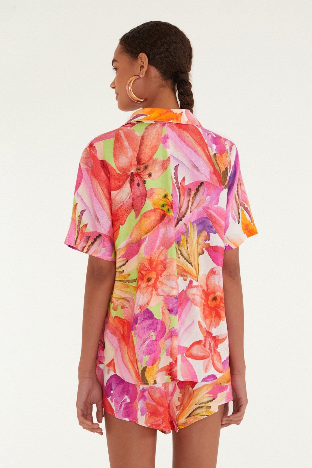 Artsy Flora Off White Chemise - Artsy Flora Off White